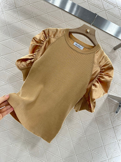 M*♥2025 new product Knitted short sleeves