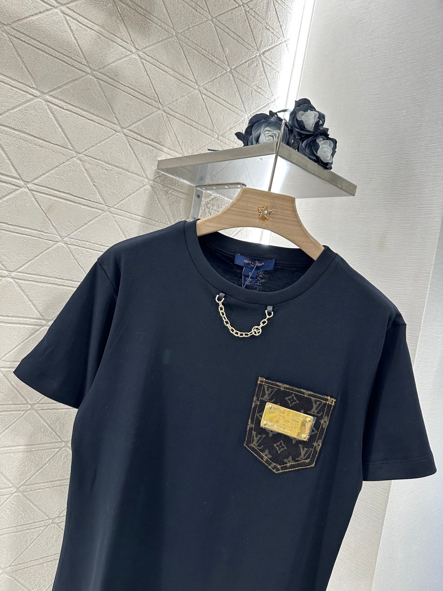 Louis *♥2025 new product Metal logo short sleeves