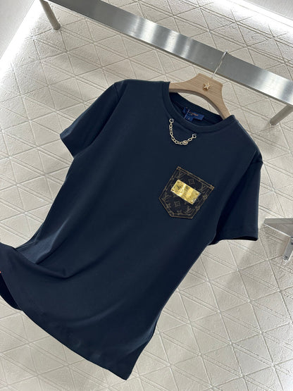 Louis *♥2025 new product Metal logo short sleeves