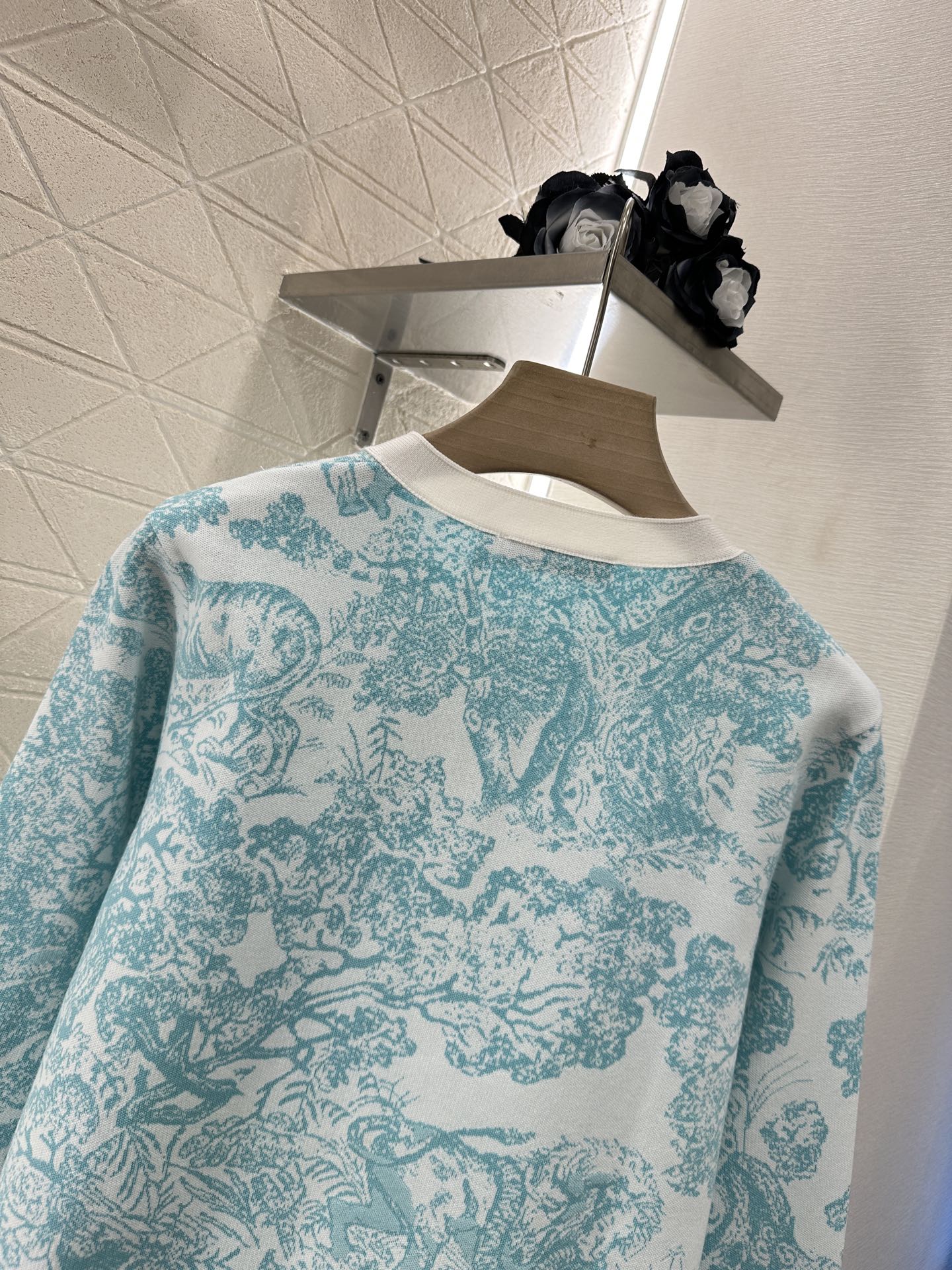 D*♥2025 new product Jacquard knitted cardigan