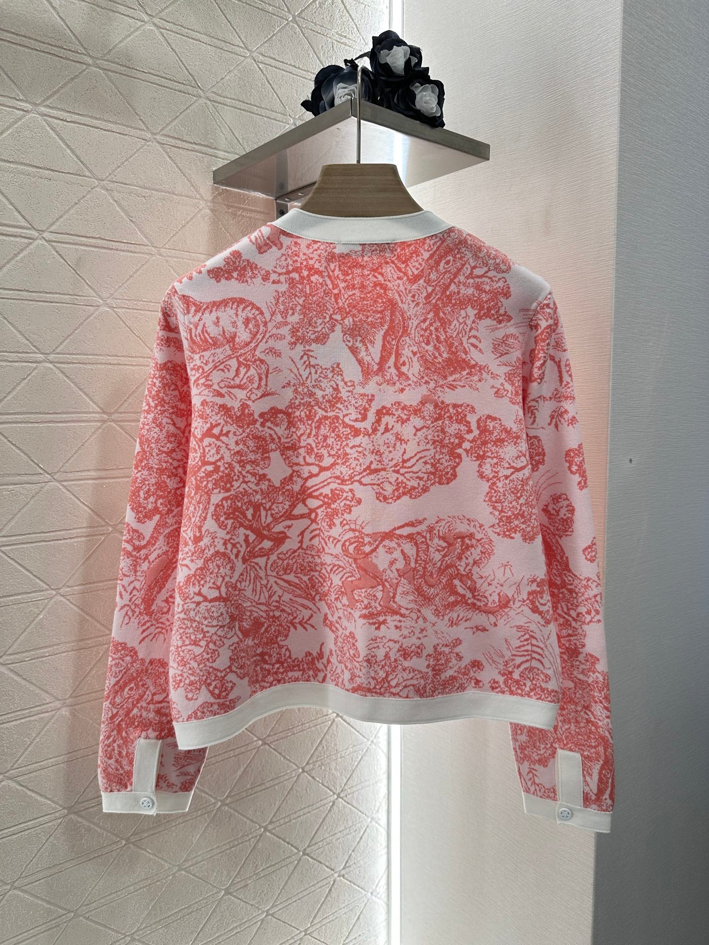 D*♥2025 new product Jacquard knitted cardigan