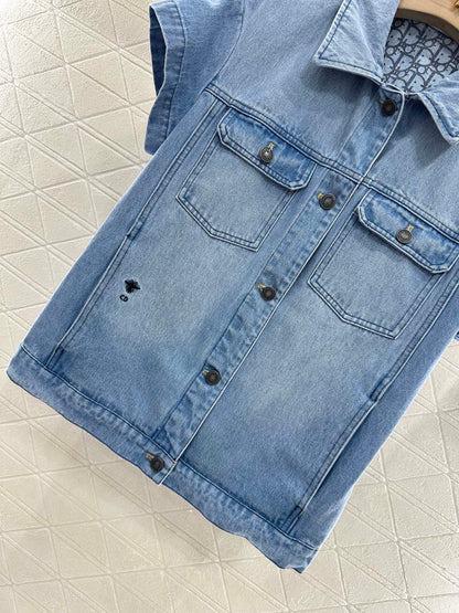D*♥2025 new product Denim jacket and shorts set