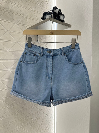 D*♥2025 new product Denim jacket and shorts set