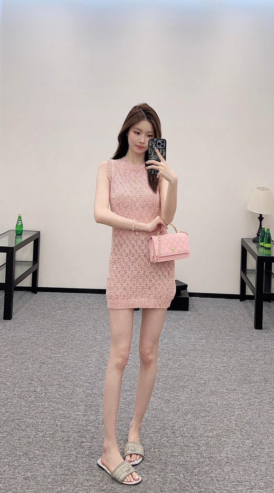 C*♥2025 new product Knitted vest dress