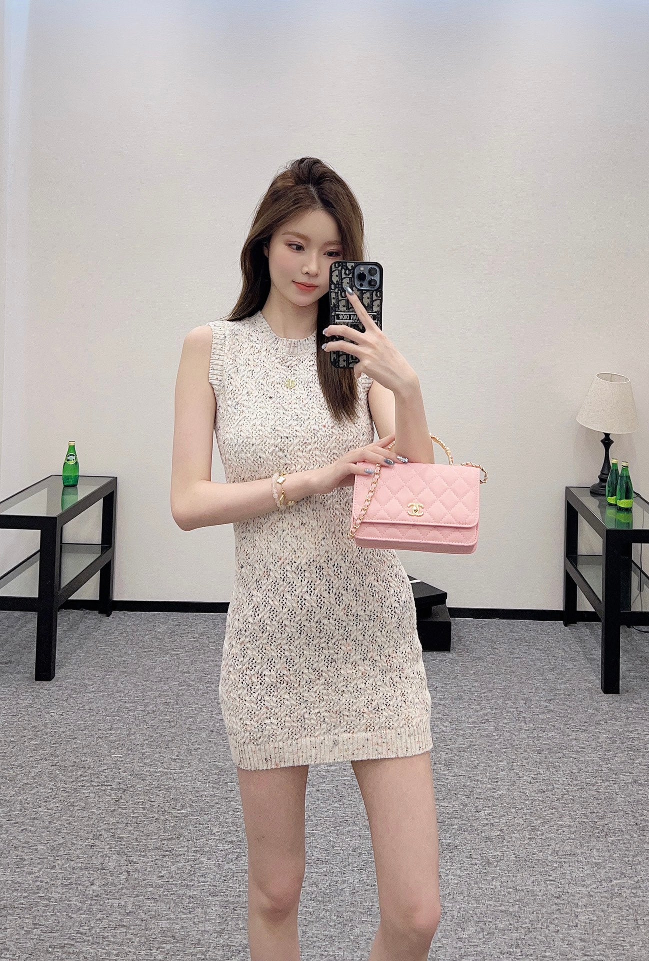 C*♥2025 new product Knitted vest dress