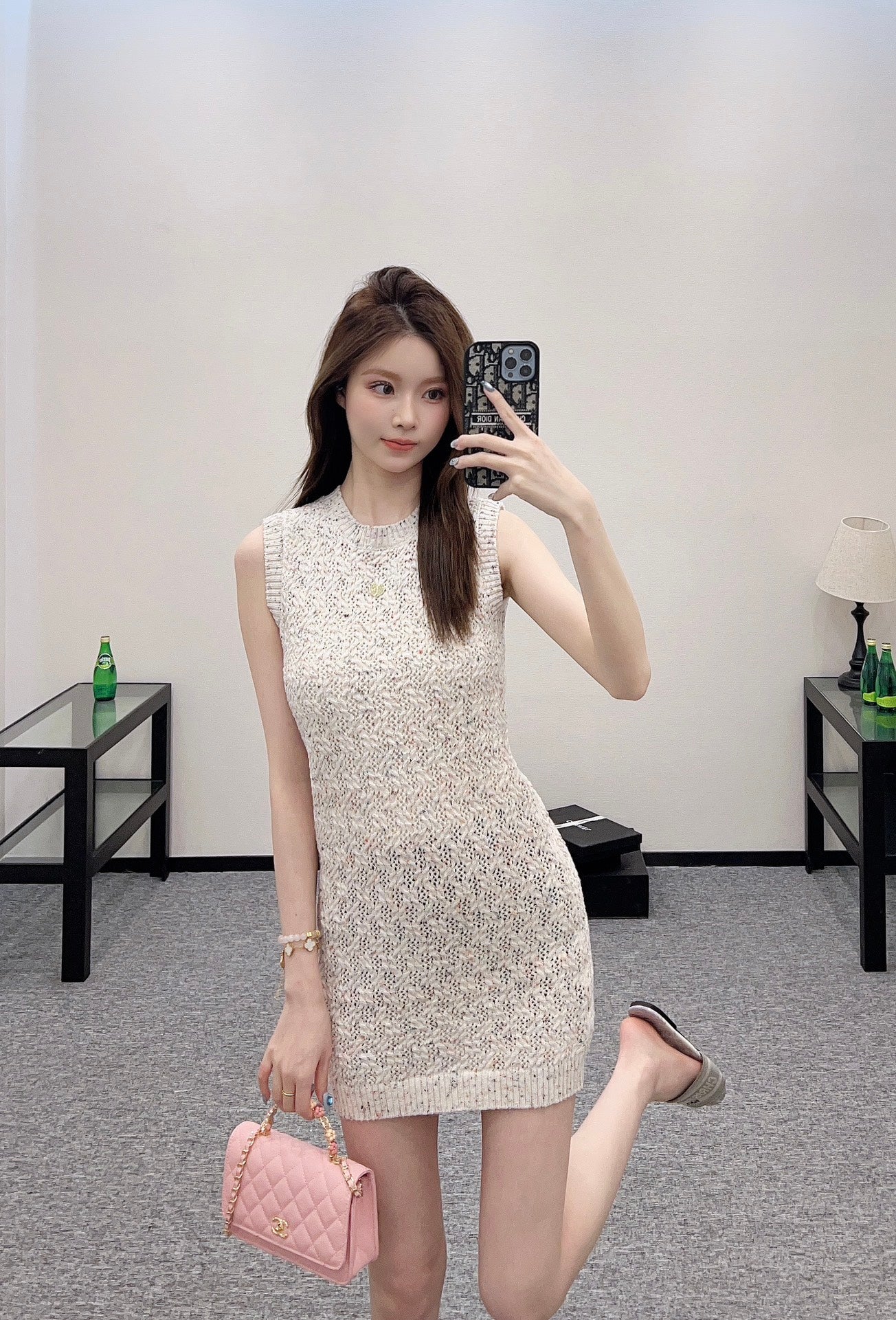 C*♥2025 new product Knitted vest dress