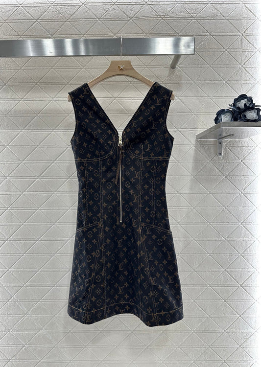 Louis *♥2025 new product Zipper vest dress