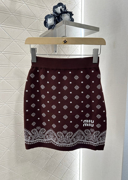 Mi*mi*♥2025 new product Short-sleeved skirt suit