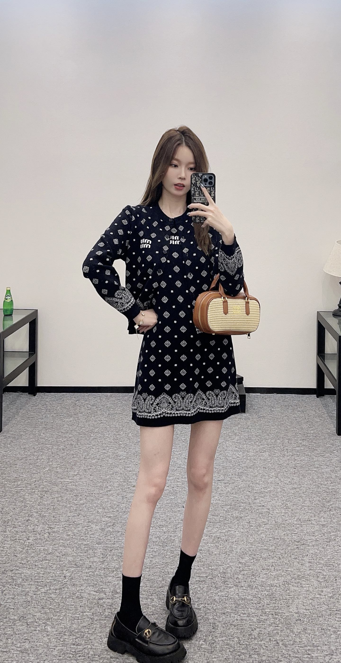 Mi*mi*♥2025 new product Knitted long-sleeved cardigan