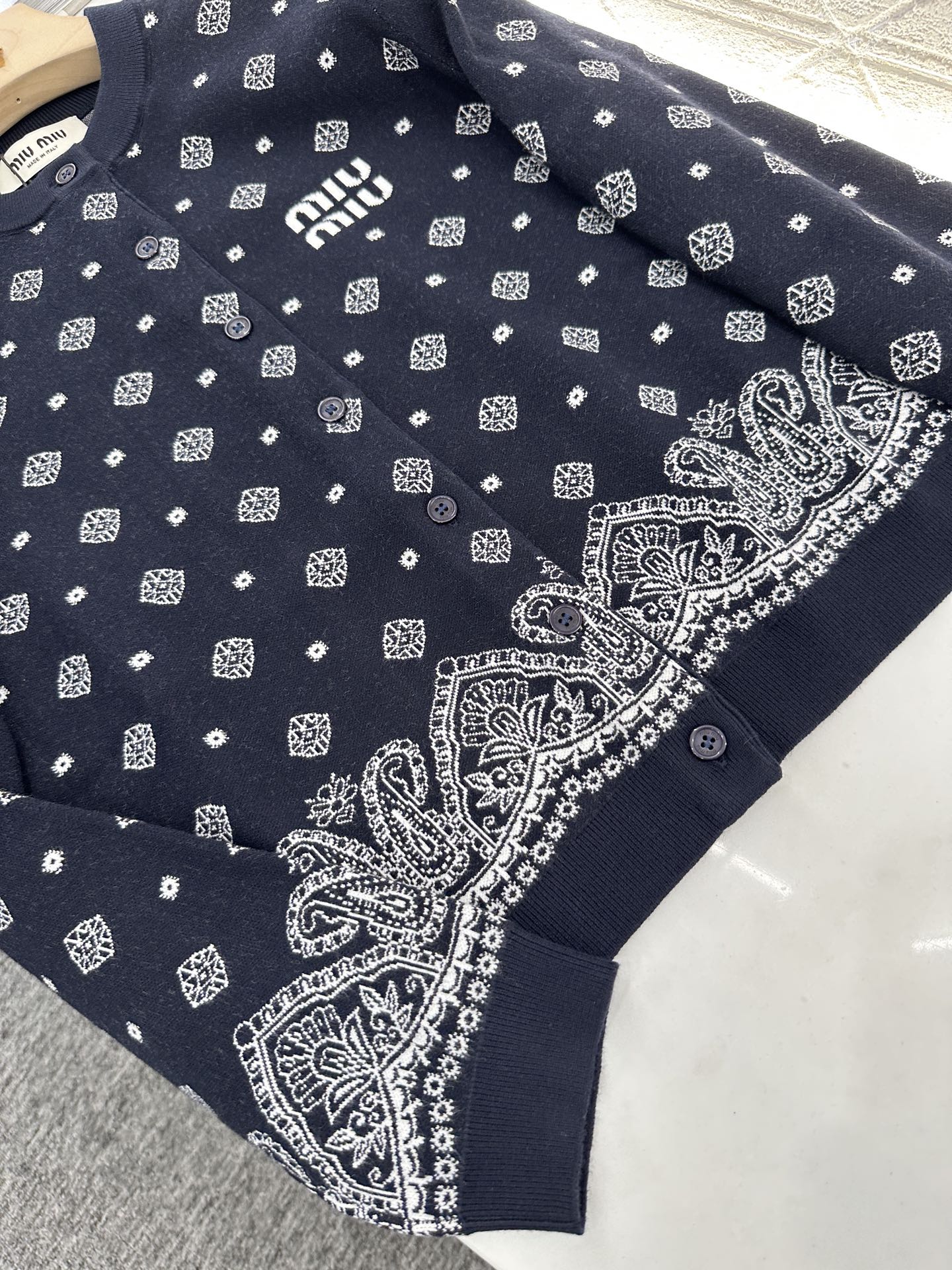 Mi*mi*♥2025 new product Knitted long-sleeved cardigan
