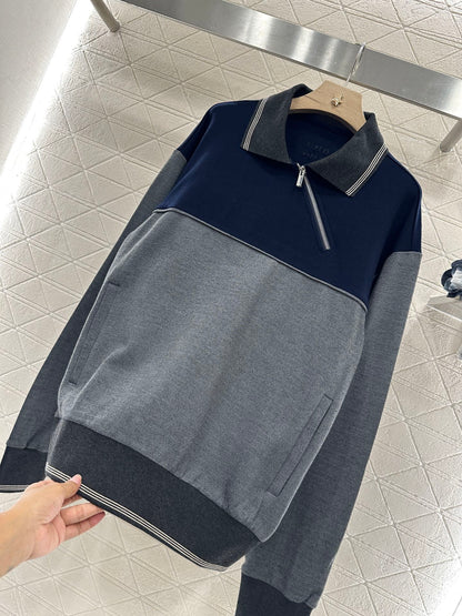 Mi*mi*♥2025 new product Half-open sweatshirt