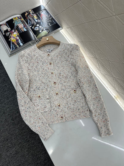 C*♥2025 new product Openwork knitted cardigan
