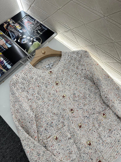 C*♥2025 new product Openwork knitted cardigan