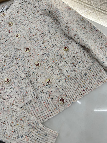 C*♥2025 new product Openwork knitted cardigan