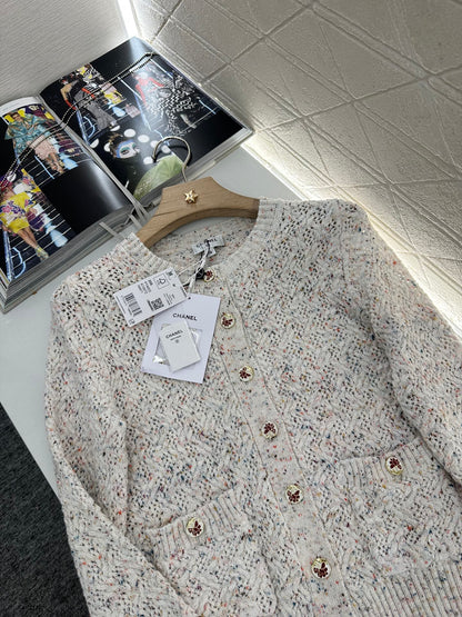 C*♥2025 new product Openwork knitted cardigan