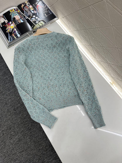 C*♥2025 new product Openwork knitted cardigan