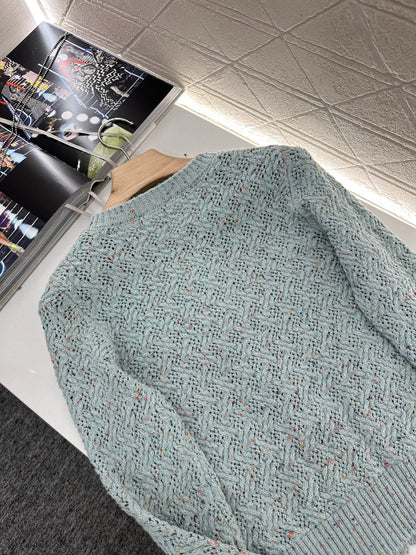 C*♥2025 new product Openwork knitted cardigan