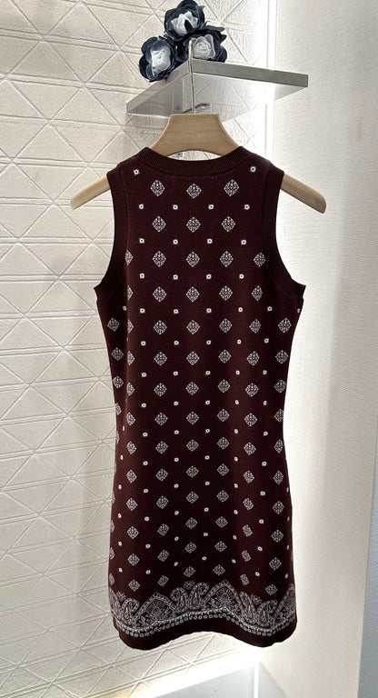 Mi*mi*♥2025 new product Knitted vest dress