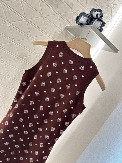 Mi*mi*♥2025 new product Knitted vest dress
