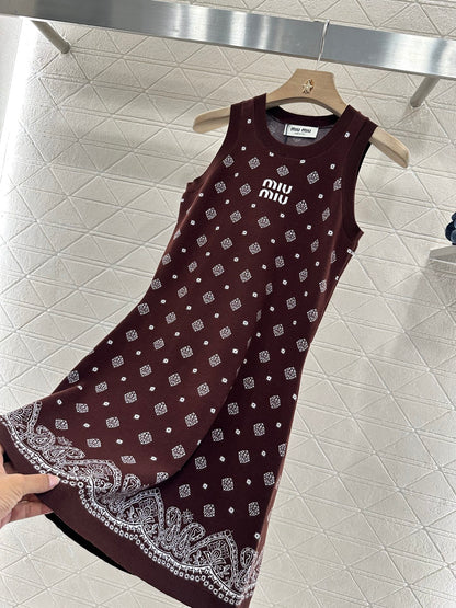 Mi*mi*♥2025 new product Knitted vest dress