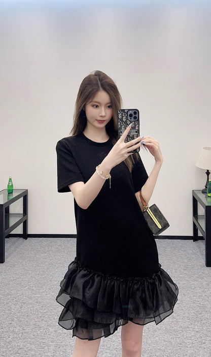 L*♥2025 new product Round neck dress
