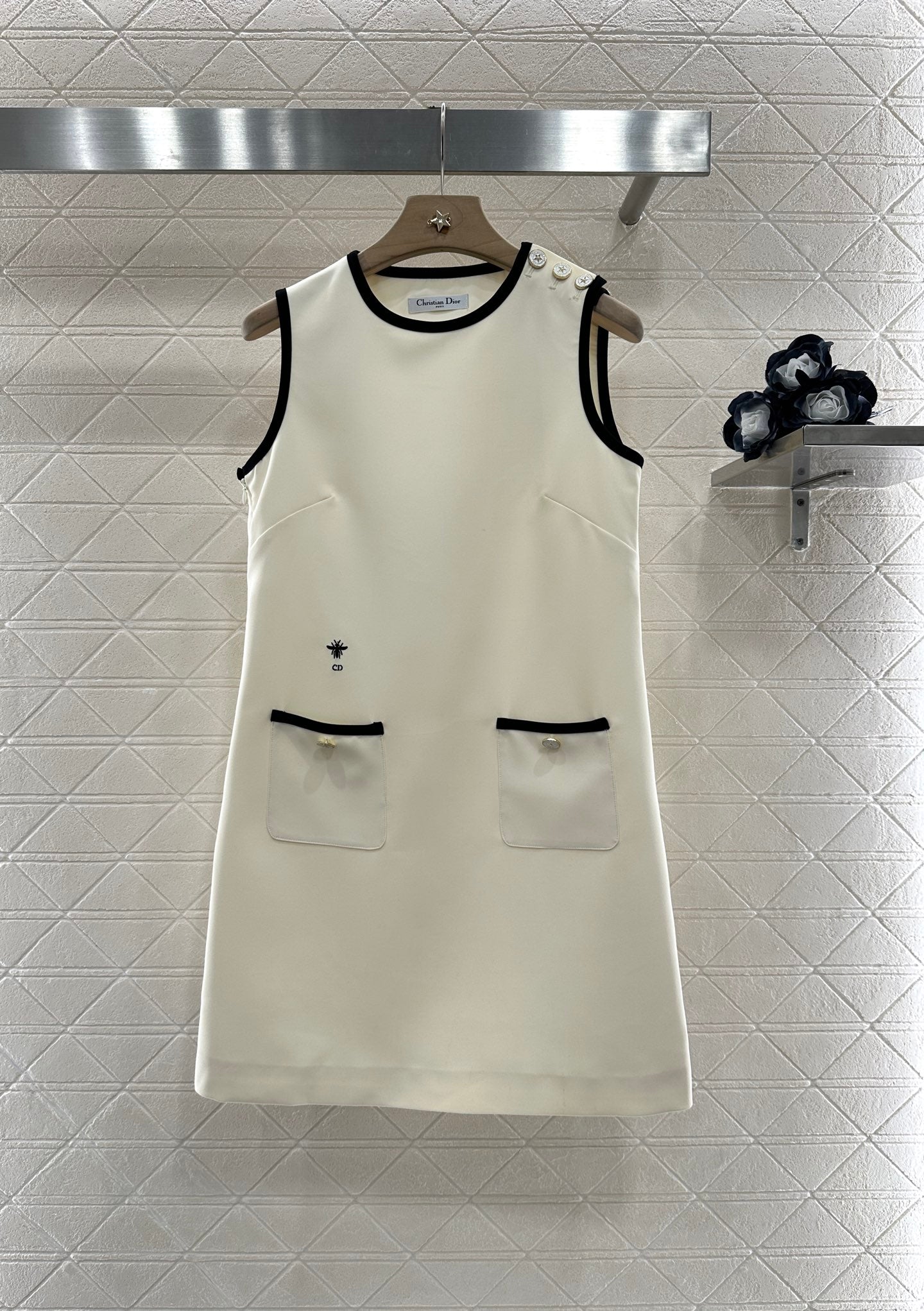 D*♥2025 new product Shoulder buckle vest dress
