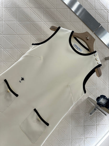 D*♥2025 new product Shoulder buckle vest dress