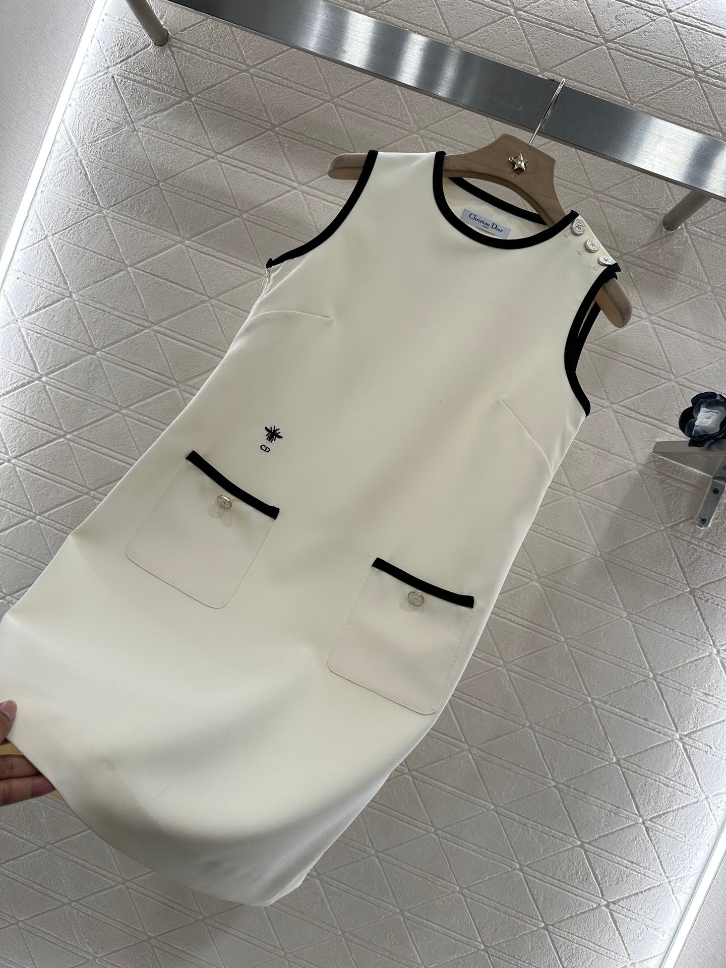 D*♥2025 new product Shoulder buckle vest dress
