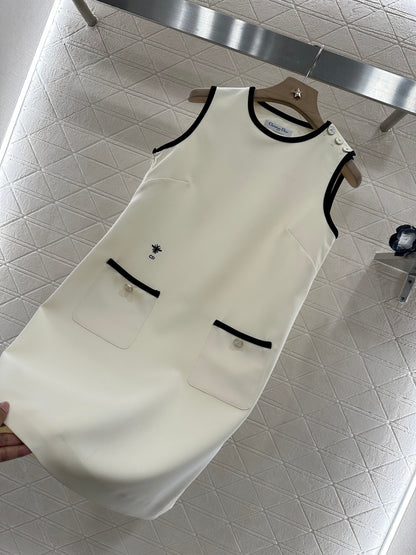 D*♥2025 new product Shoulder buckle vest dress