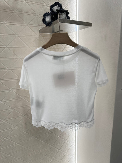 Mi*mi*♥2025 new products Lace short sleeves