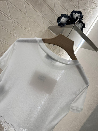 Mi*mi*♥2025 new products Lace short sleeves