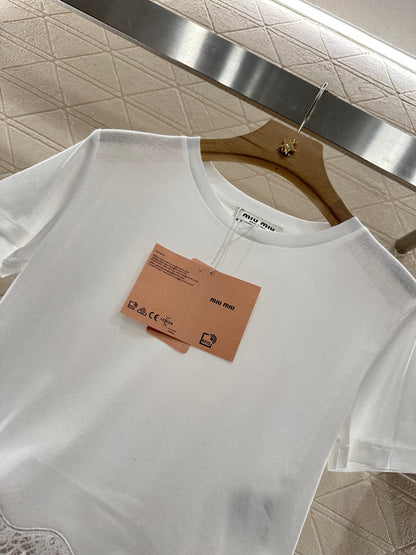 Mi*mi*♥2025 new products Lace short sleeves