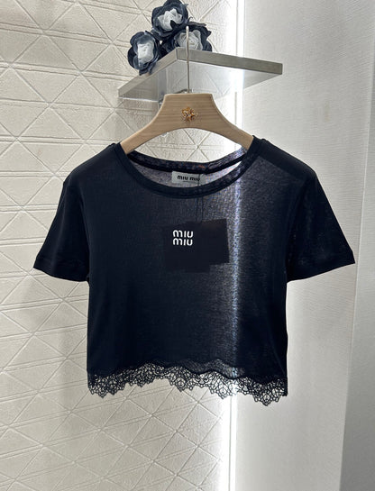 Mi*mi*♥2025 new products Lace short sleeves