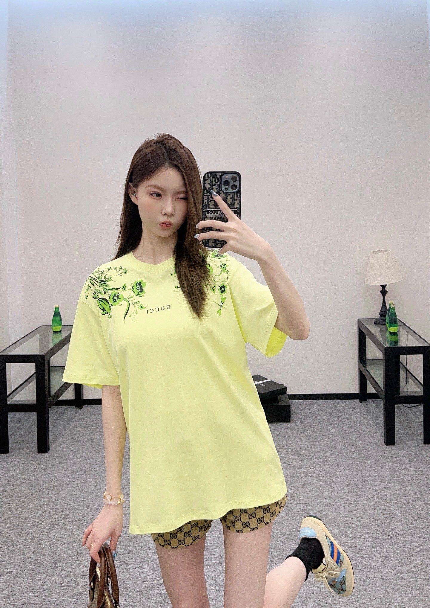 G*♥2025 new product Printed round neck