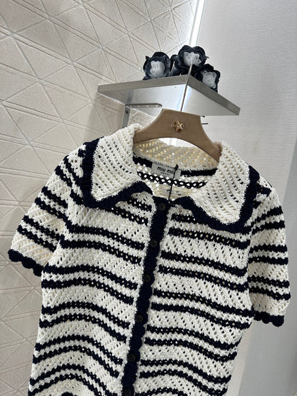 Mi*mi*♥2025 new product Short-sleeved cardigan and skirt set