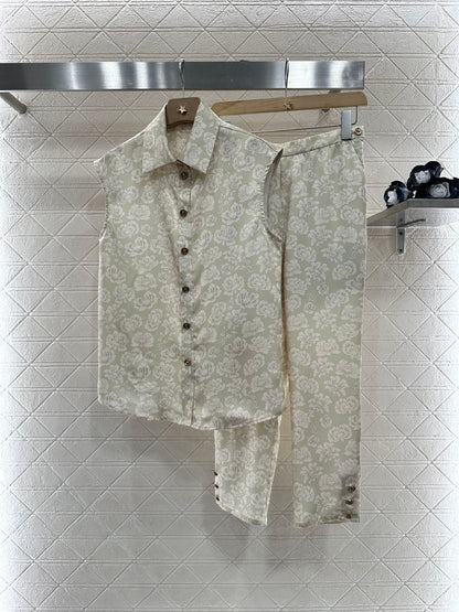 C*♥2025 new product Cropped pants suit