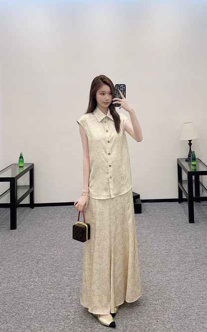 C*♥2025 new product Shirt and skirt set
