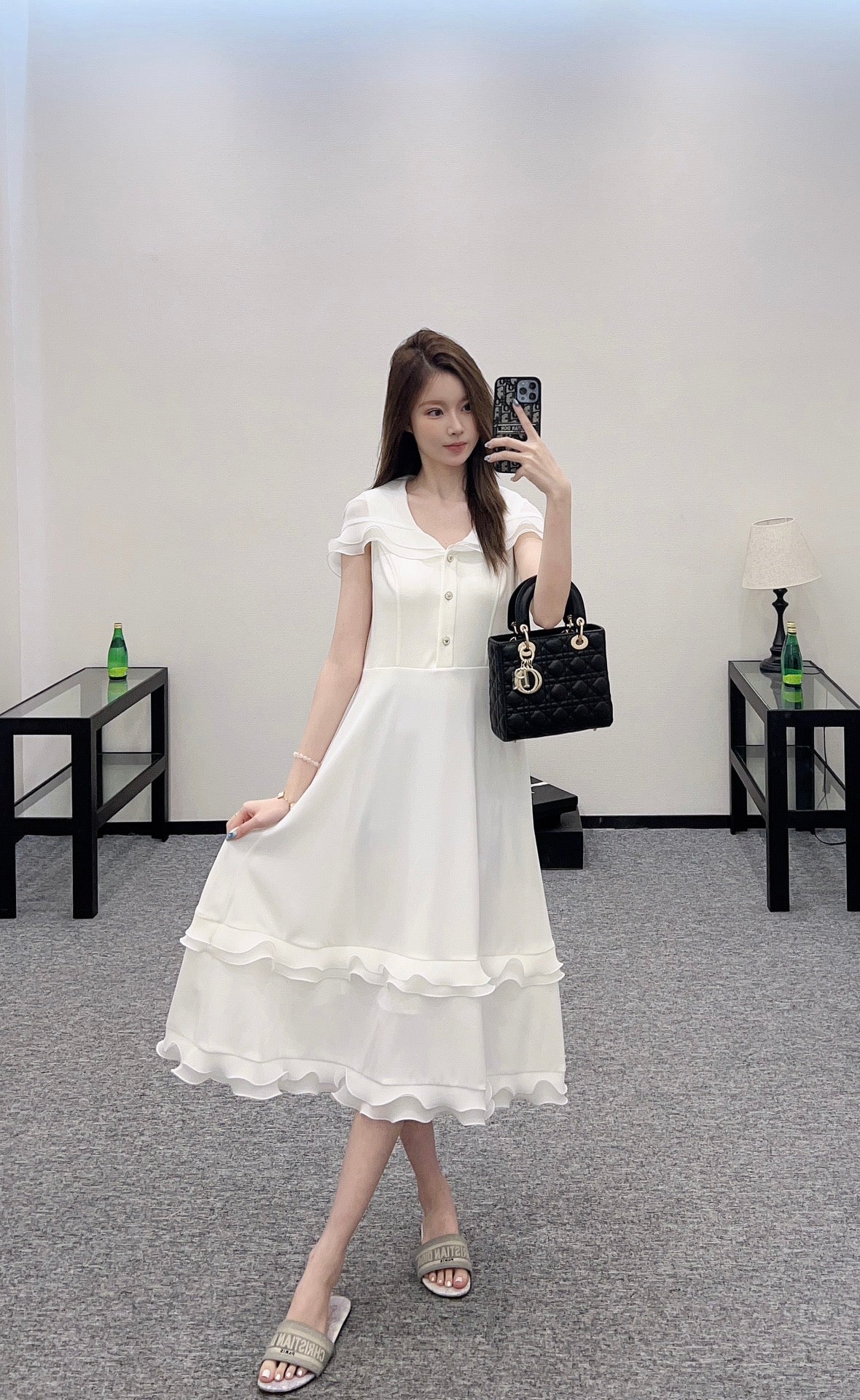D*♥2025 new product Hooded vest dress