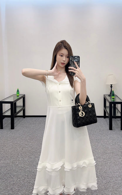 D*♥2025 new product Hooded vest dress
