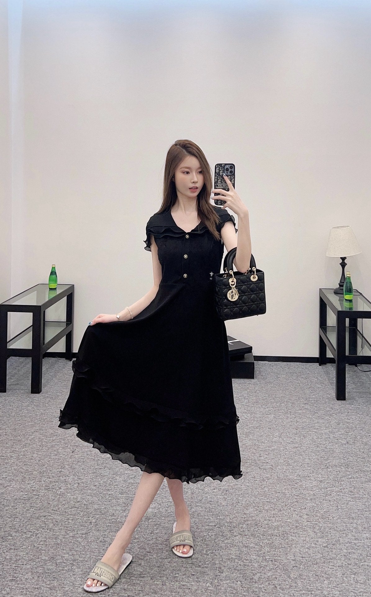 D*♥2025 new product Hooded vest dress