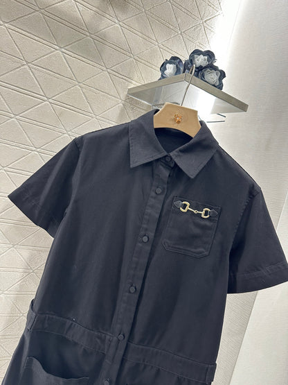 G*♥2025 new product Short-sleeved jumpsuit
