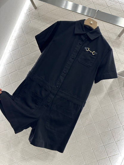 G*♥2025 new product Short-sleeved jumpsuit