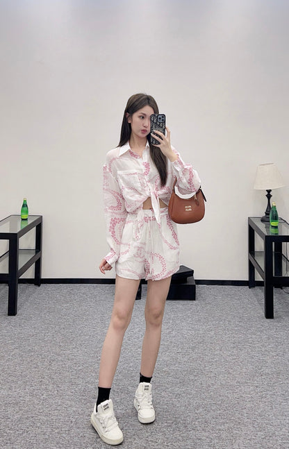 C*♥2025 new products Shirt and shorts set