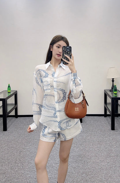 C*♥2025 new products Shirt and shorts set