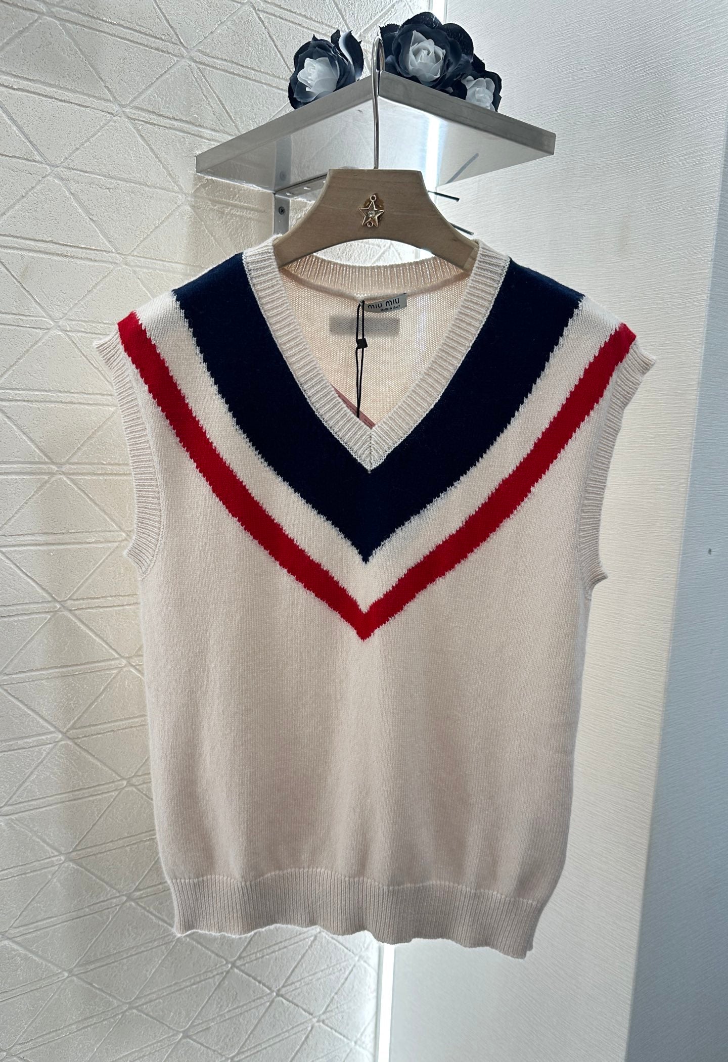 Mi*mi*♥2025 new product College knitted vest