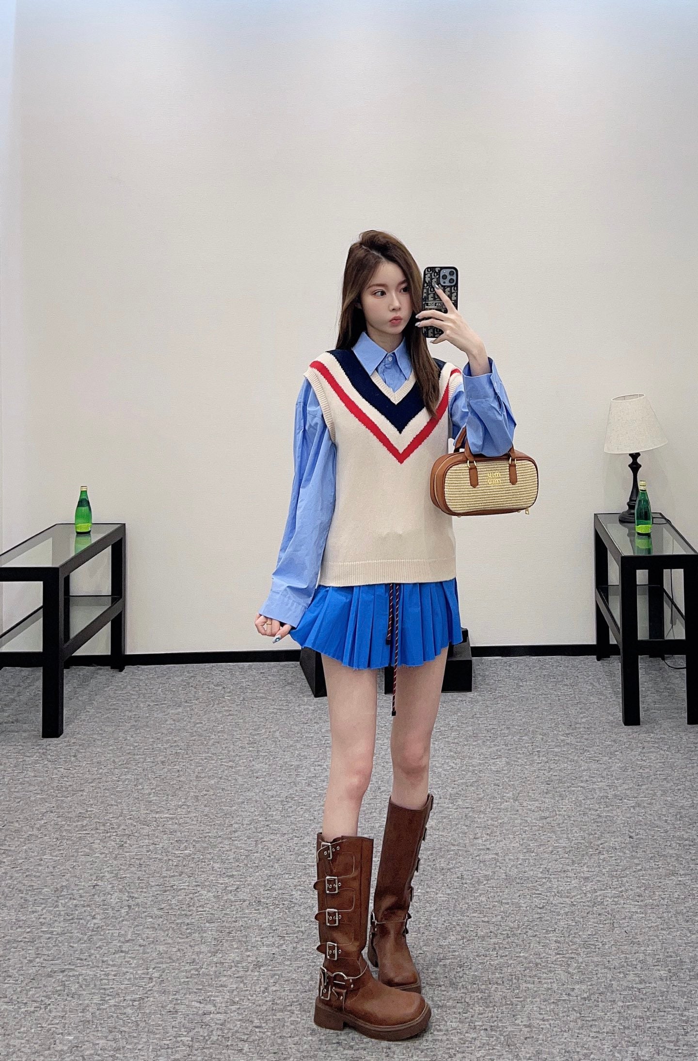 Mi*mi*♥2025 new product College knitted vest