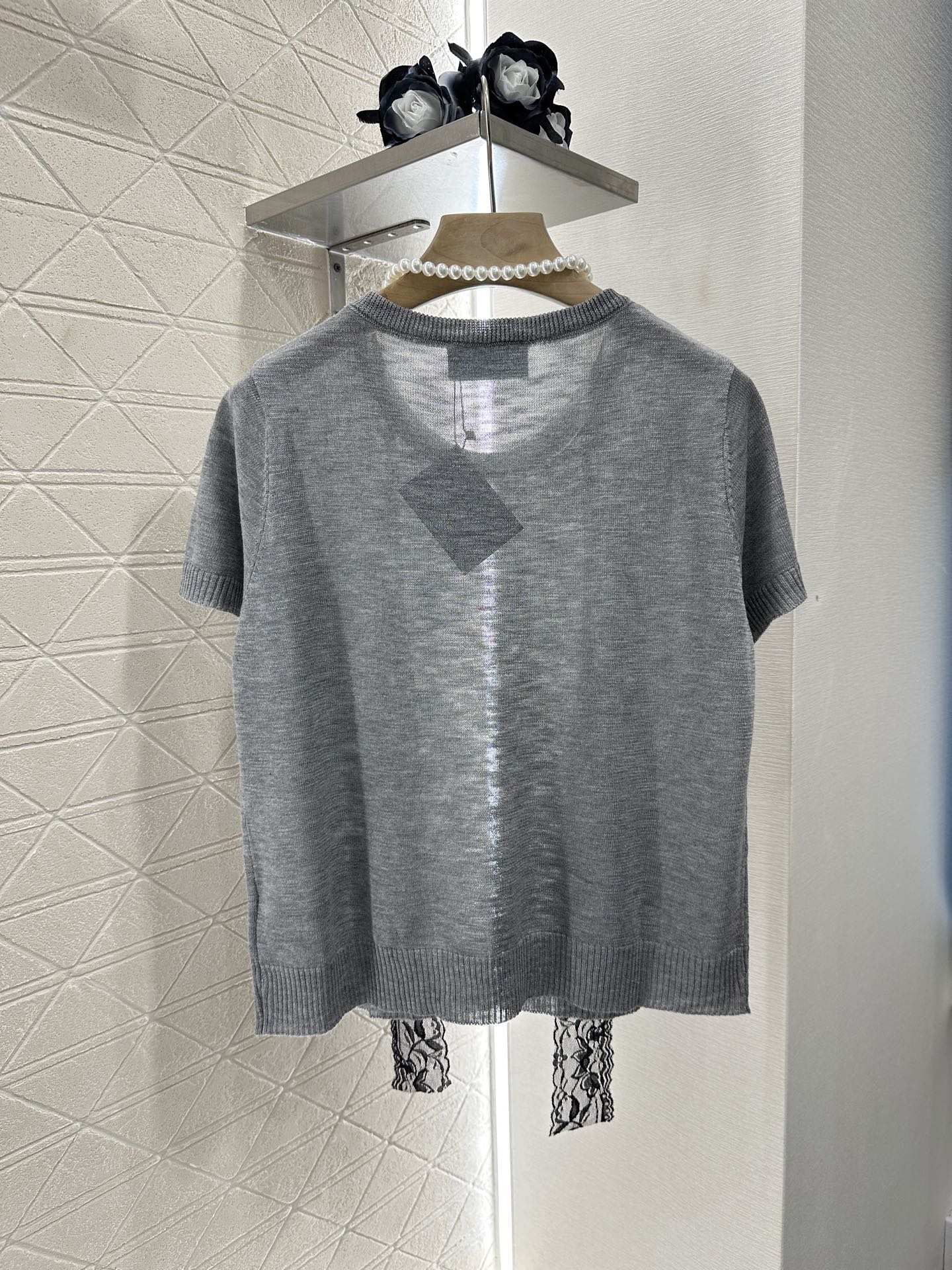P*♥2025 new product Lace knitted short sleeves