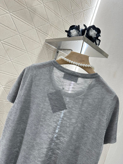 P*♥2025 new product Lace knitted short sleeves