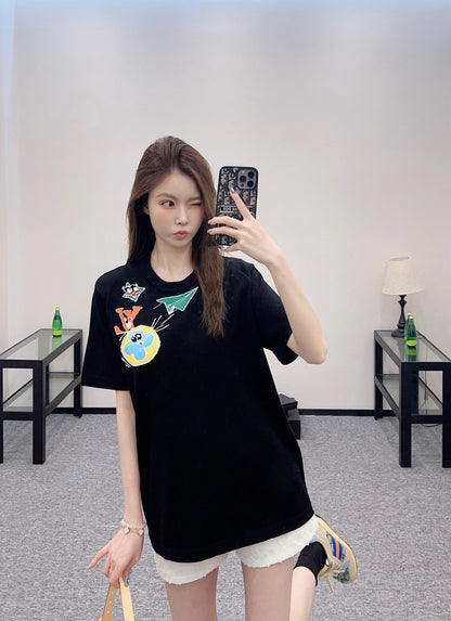 Louis *♥2025 new products Cartoon knitted top