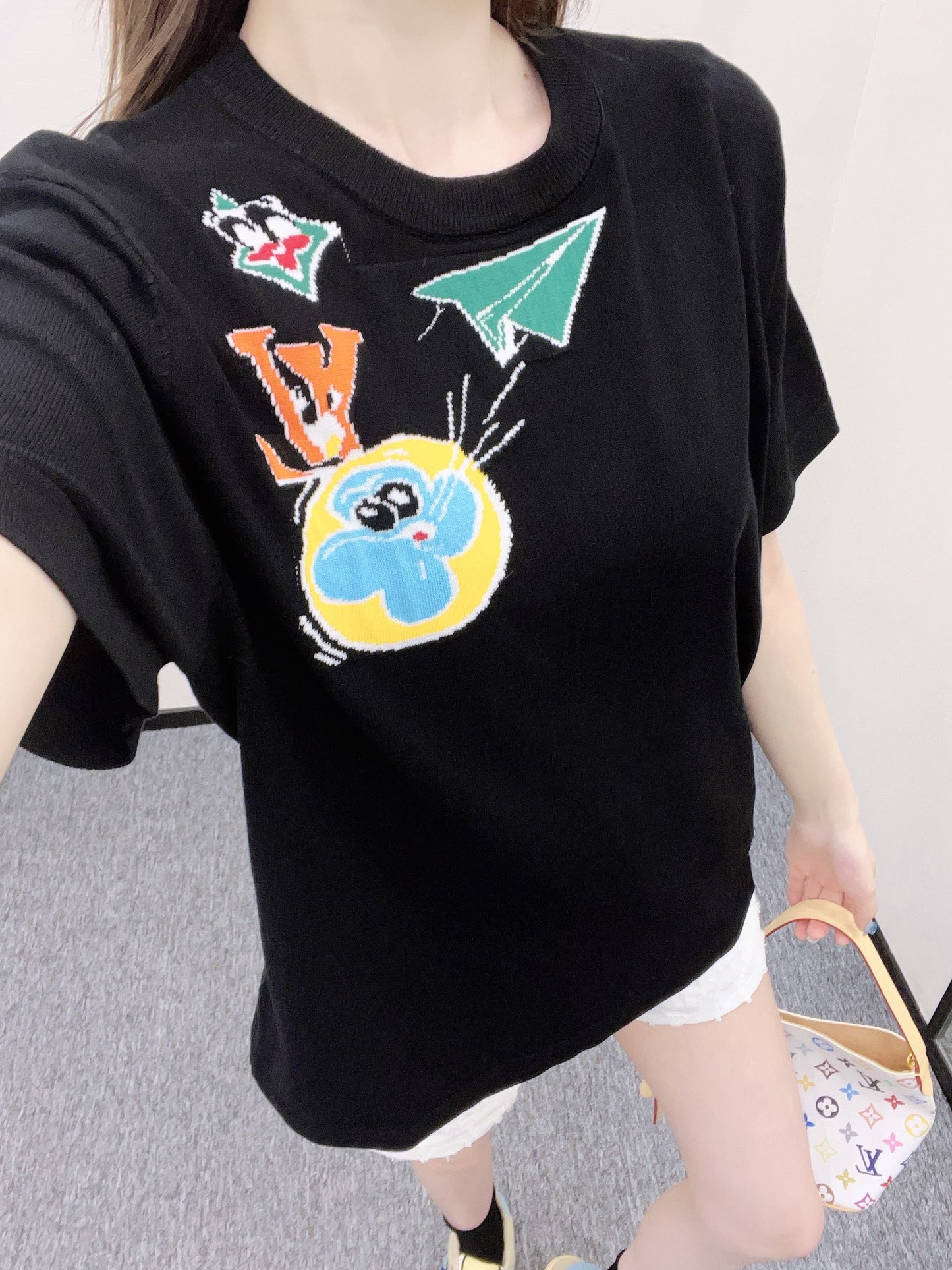Louis *♥2025 new products Cartoon knitted top